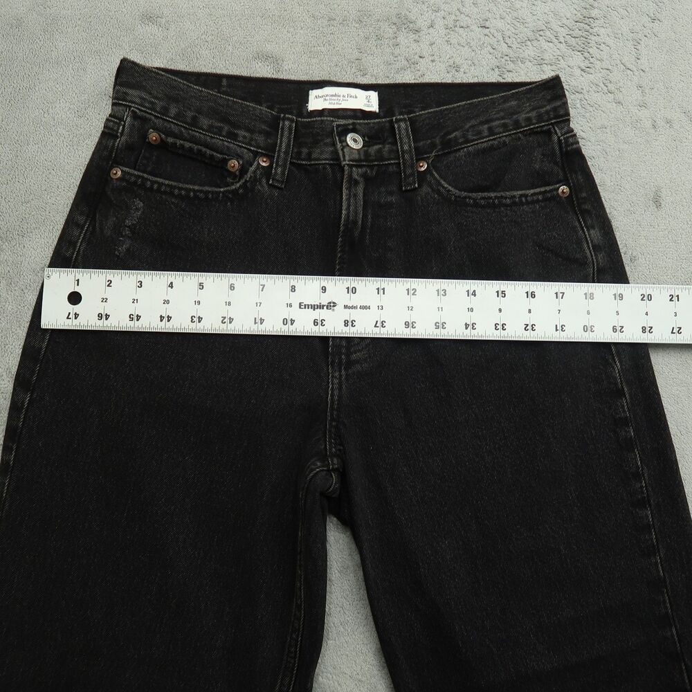 Abercrombie & Fitch Black Wide Leg Jeans - Picture 8 of 16